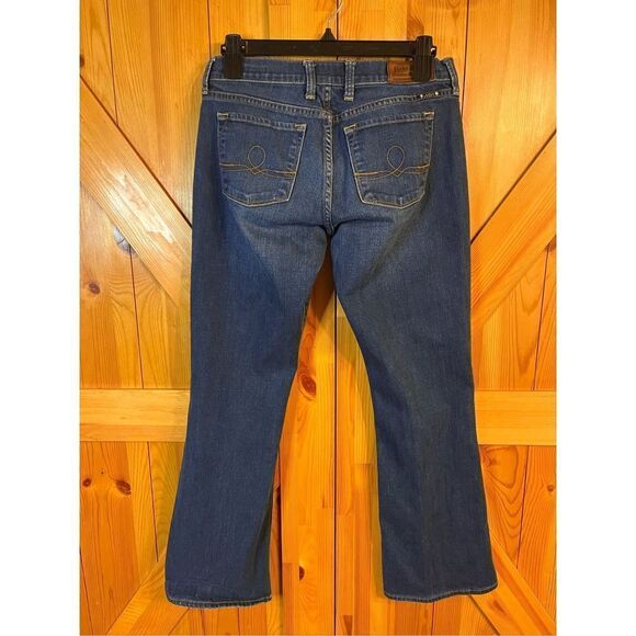 Lucky Brand Sofia Boot Jeans Womens 6 / 28 Ankle Blue Dark Wash Stretch (2204) - Picture 4 of 8